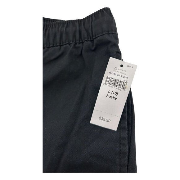 Gap Kids Boys Husky Large 10 Black Blue Gray Cargo Jogger Pants Pull On Lot of 3 - Picture 5 of 16